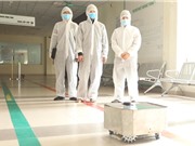 Viện Ứng dụng công nghệ chế tạo thành công robot lau khử khuẩn sàn nhà