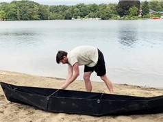Thuyền kayak siêu gọn nhẹ phong cách origami  