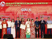 Hà Nội trao giải thưởng báo chí về xây dựng Đảng và hệ thống chính trị 