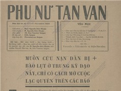 Gần 100 năm trước, người Việt quyên góp ủng hộ đồng bào gặp bão lũ như thế nào