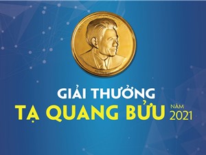 Tiếp nhận hồ sơ xét tặng giải thưởng Tạ Quang Bửu 2021