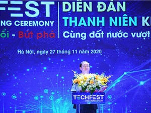 Khai mạc TECHFEST 2020: Bộ trưởng Huỳnh Thành Đạt nêu 4 vấn đề cần tập trung giai đoạn tới