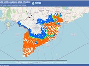 Phần mềm Dự báo hạn mặn ở ĐBSC: Dự báo thủy triều trên hai vạn điểm theo thời gian thực 
