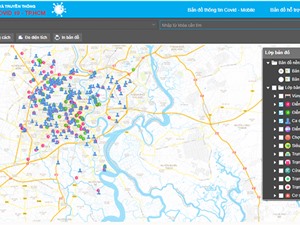 TPHCM: Ra mắt Bản đồ số hỗ trợ phòng chống dịch Covid-19 