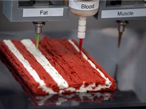 [Video] Máy in thịt 3D từ nguyên liệu thực vật