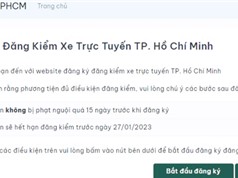 TPHCM: Ra mắt website đăng ký đăng kiểm xe trực tuyến