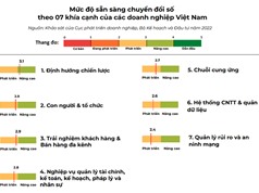Doanh nghiệp Việt Nam tiệm cận mức sẵn sàng chuyển đổi số ‘nâng cao’
