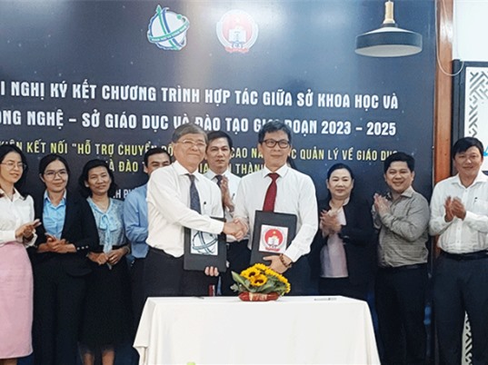 TPHCM: Sở KH&CN và Sở Giáo dục và Đào tạo ký kết hợp tác