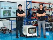 Thử nghiệm robot giao hàng không người lái trong khu đô thị