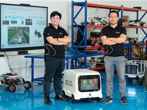 Thử nghiệm robot giao hàng không người lái trong khu đô thị