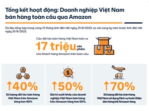 Amazon: Thương mại điện tử bán lẻ sẽ là ngành xuất khẩu lớn thứ 5 của Việt Nam