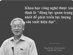 Tổng Bí thư Nguyễn Phú Trọng với yêu cầu tiếp tục đổi mới mạnh mẽ nhận thức, tư duy về khoa học, công nghệ trong điều kiện mới