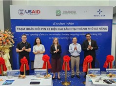 Khánh thành trạm hoán đổi pin xe điện hai bánh đầu tiên tại Đà Nẵng