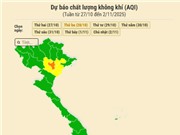 [Infographic] Dự báo chất lượng không khí trên cả nước - tuần từ 27/10 đến 2/11/2025