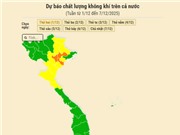 [Infographic] Dự báo chất lượng không khí trên cả nước - tuần từ 1/12 đến 7/12/2025